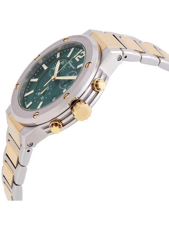 NWT Ferragamo F-80 Chronograph Quartz Green Dial Men\'s Watch main image 2